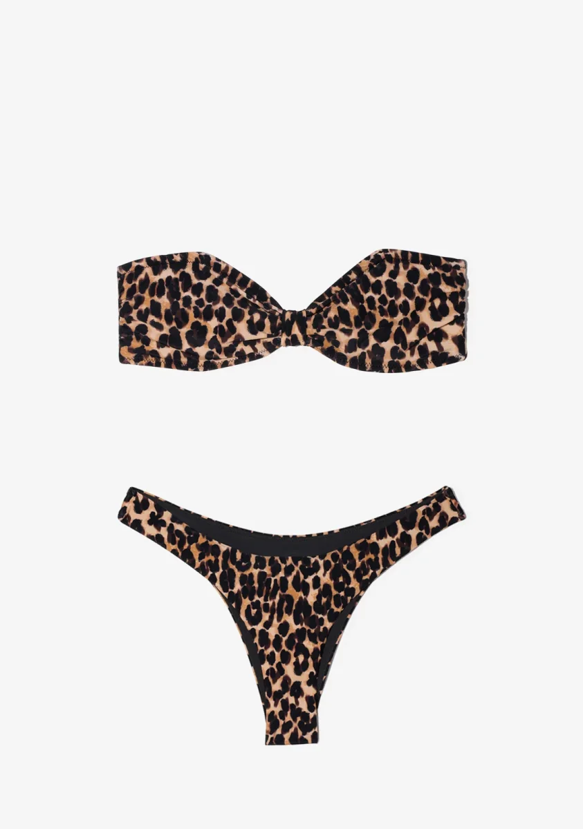Halia Top + Ava Bottom Leopard Bikini - Image 3