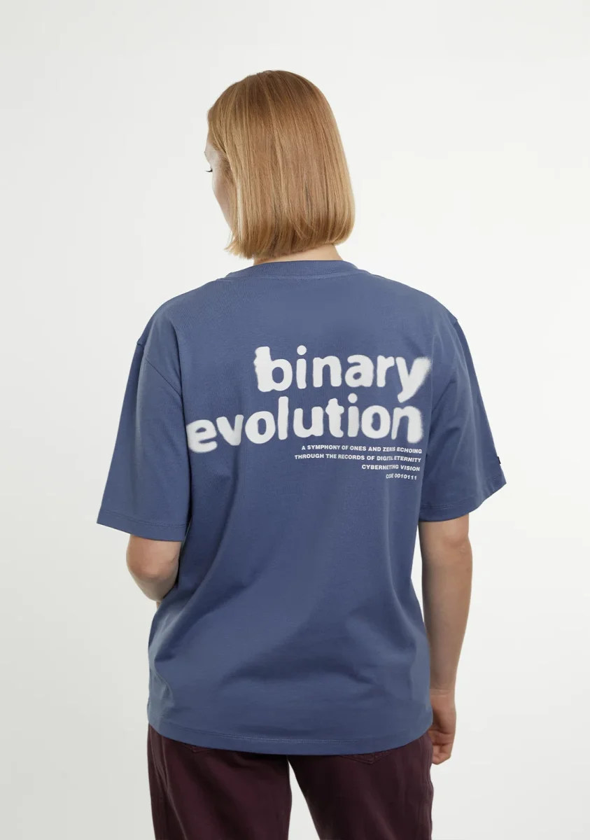 Binary Tee Blue - Image 6