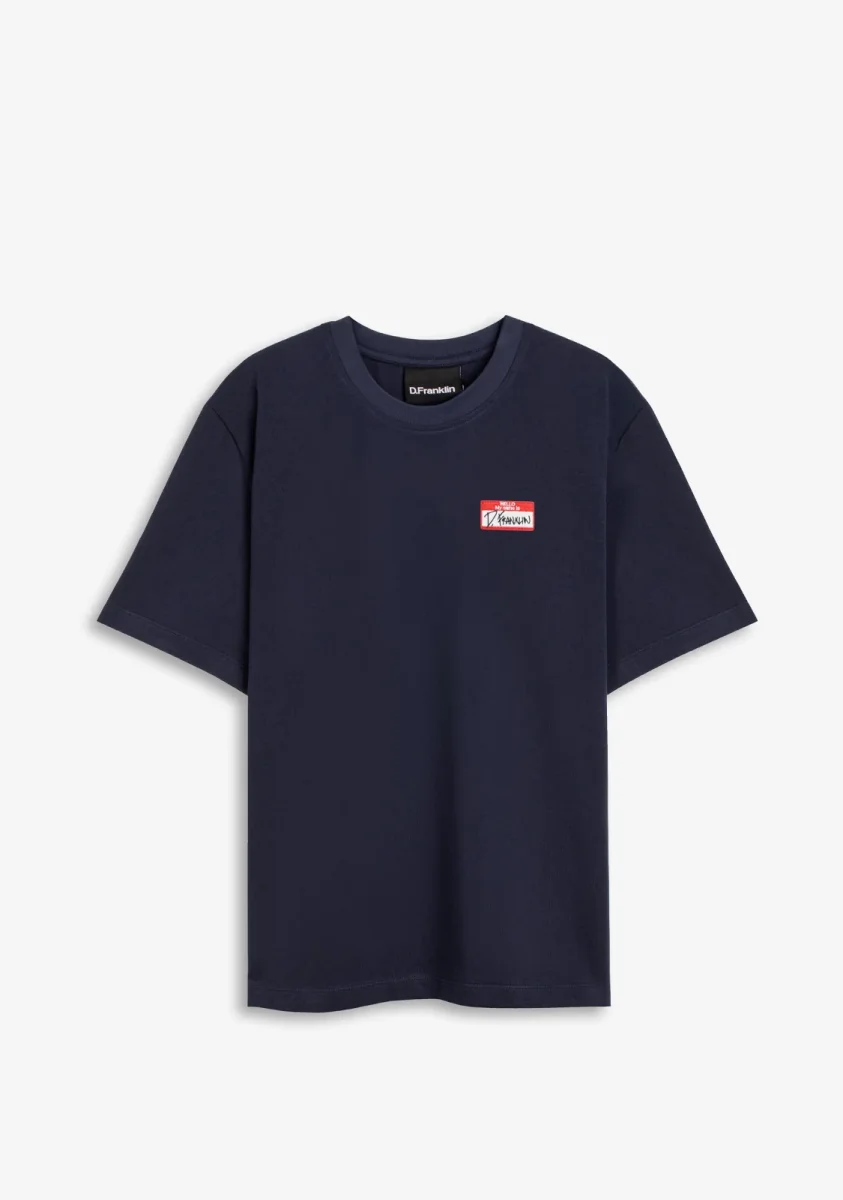 My Name Is Patch T-Shirt Navy - Image 2